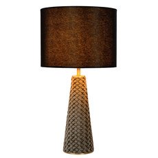 Настольная лампа с текстильными плафонами чёрного цвета Lucide 10501/81/30