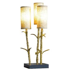 Настольная лампа с арматурой латуни цвета, текстильными плафонами L ARTE LUCE L04434