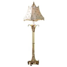 Настольная лампа с арматурой латуни цвета, текстильными плафонами L ARTE LUCE L01631