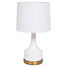 Настольная лампа с плафонами белого цвета Garda Decor 22-88456