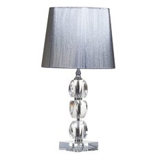 Настольная лампа с текстильными плафонами серого цвета Garda Decor X281205