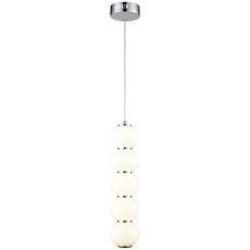 Светильник с арматурой хрома цвета, плафонами белого цвета Velante 244-106-05