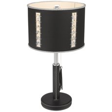 Настольная лампа с арматурой чёрного цвета, плафонами чёрного цвета Wertmark WE393.01.024