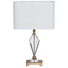 Настольная лампа с текстильными плафонами белого цвета Garda Decor 22-88232
