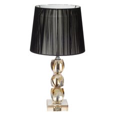 Настольная лампа с текстильными плафонами чёрного цвета Garda Decor X281205G