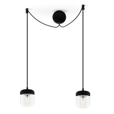 Светильник с арматурой чёрного цвета, плафонами прозрачного цвета Vita Copenhagen 2081+4091