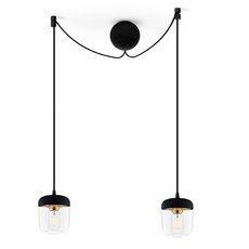 Светильник с арматурой чёрного цвета, плафонами прозрачного цвета Vita Copenhagen 2082+4091