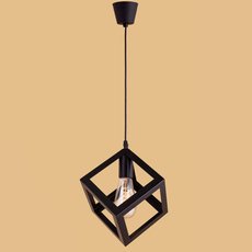 Светильник с арматурой чёрного цвета, металлическими плафонами Loft House P-238