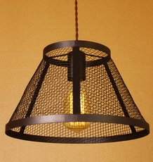 Светильник с арматурой чёрного цвета, металлическими плафонами Loft House P-198