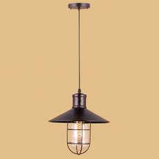 Светильник с металлическими плафонами коричневого цвета Loft House P-141