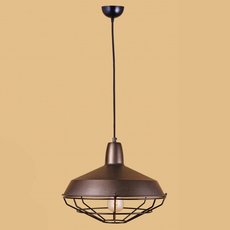 Светильник с металлическими плафонами коричневого цвета Loft House P-84-1