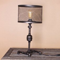 Настольная лампа с арматурой чёрного цвета, плафонами чёрного цвета Loft House T-99
