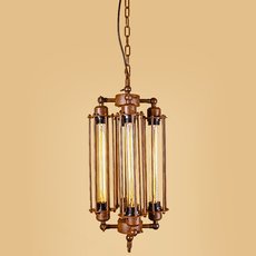 Светильник с арматурой коричневого цвета, металлическими плафонами Loft House P-106/1