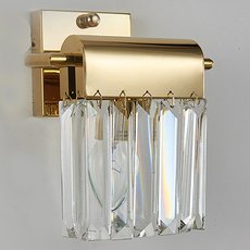 Бра с хрустальными плафонами прозрачного цвета Newport 4201/A gold