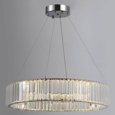 Светильник с хрустальными плафонами прозрачного цвета Newport 8440/60 chrome
