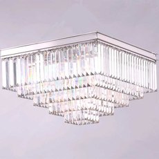 Светильник с арматурой никеля цвета, плафонами прозрачного цвета Newport 31112/PL nickel