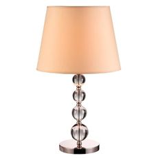 Настольная лампа с арматурой никеля цвета, текстильными плафонами Newport 3101/T без абажуров