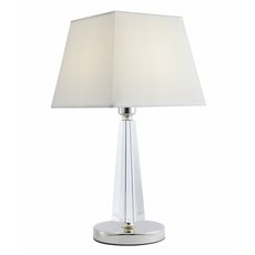Настольная лампа с арматурой хрома цвета, плафонами белого цвета Newport 11401/T