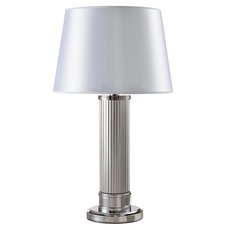 Настольная лампа с арматурой никеля цвета, плафонами белого цвета Newport 3292/T nickel