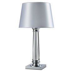Настольная лампа с арматурой хрома цвета, плафонами белого цвета Newport 7901/T