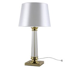 Настольная лампа с плафонами белого цвета Newport 7901/T gold