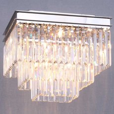 Светильник с хрустальными плафонами прозрачного цвета Newport 31105/PL nickel