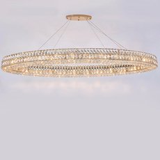 Светильник с хрустальными плафонами прозрачного цвета Newport 10127+21/S gold