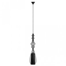 Светильник с арматурой чёрного цвета, текстильными плафонами Loft IT LOFT8906/B