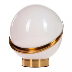 Настольная лампа с арматурой золотого цвета, плафонами белого цвета Loft IT 5063T-B