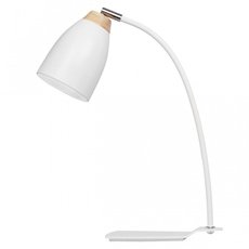 Настольная лампа с арматурой белого цвета, металлическими плафонами Loft IT LOFT4402T-WH