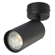 Точечный светильник с арматурой чёрного цвета, металлическими плафонами Crystal lux CLT 015CW1R BL