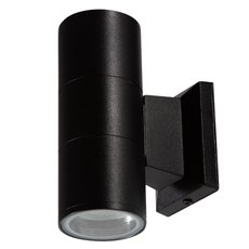Светильник для уличного освещения с металлическими плафонами чёрного цвета Crystal lux CLT 138W160 BL