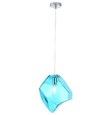 Светильник с стеклянными плафонами Crystal lux NUESTRO SP1 CHROME/BLUE