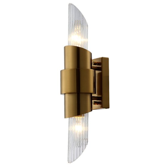 Crystal lux justo ap2 brass
