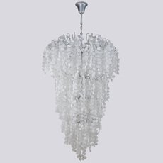 Светильник с арматурой серебряного цвета, плафонами белого цвета Crystal lux BARCELONA SP33 SILVER