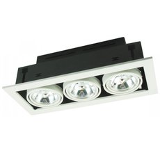 Точечный светильник с арматурой белого цвета, металлическими плафонами Arte Lamp A5930PL-3WH
