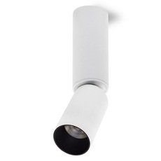 Точечный светильник с плафонами белого цвета Lumien Hall 8001/1CM-WT-BK