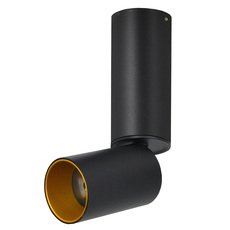 Точечный светильник с арматурой чёрного цвета, плафонами чёрного цвета Lumien Hall 8001/1CS-BK-GD