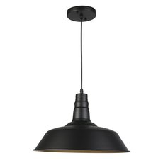Светильник с арматурой чёрного цвета, плафонами чёрного цвета Seven Fires WD3503/1P-BK-GD