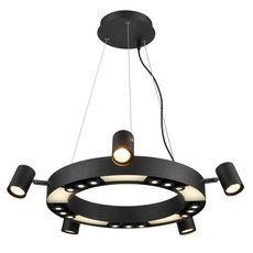 Светильник с металлическими плафонами чёрного цвета Vele Luce VL10152P05