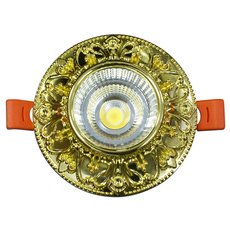 Точечный светильник с плафонами золотого цвета KINK Light 2151