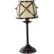 Настольная лампа с арматурой коричневого цвета, текстильными плафонами L ARTE LUCE L12131.88