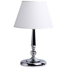 Настольная лампа с арматурой хрома цвета, плафонами белого цвета MW-LIGHT 371030601