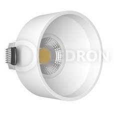 Точечный светильник с арматурой белого цвета, плафонами белого цвета LEDRON KEA GU10 WHITE