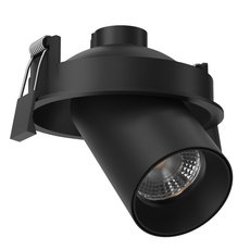 Точечный светильник с арматурой чёрного цвета, металлическими плафонами LEDRON MJ-1130GB