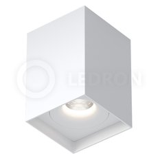 Точечный светильник с арматурой белого цвета, металлическими плафонами LEDRON MJ1021 White