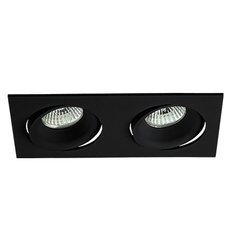 Точечный светильник с металлическими плафонами чёрного цвета LEDRON DE-202-Bl