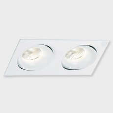 Точечный светильник с арматурой белого цвета, плафонами белого цвета LEDRON DE-202-W