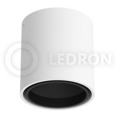 Точечный светильник с арматурой белого цвета, металлическими плафонами LEDRON KEA R ED-GU10 WHITE/BLACK