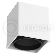 Точечный светильник с арматурой белого цвета LEDRON KEA ED-GU10 WHITE/BLACK